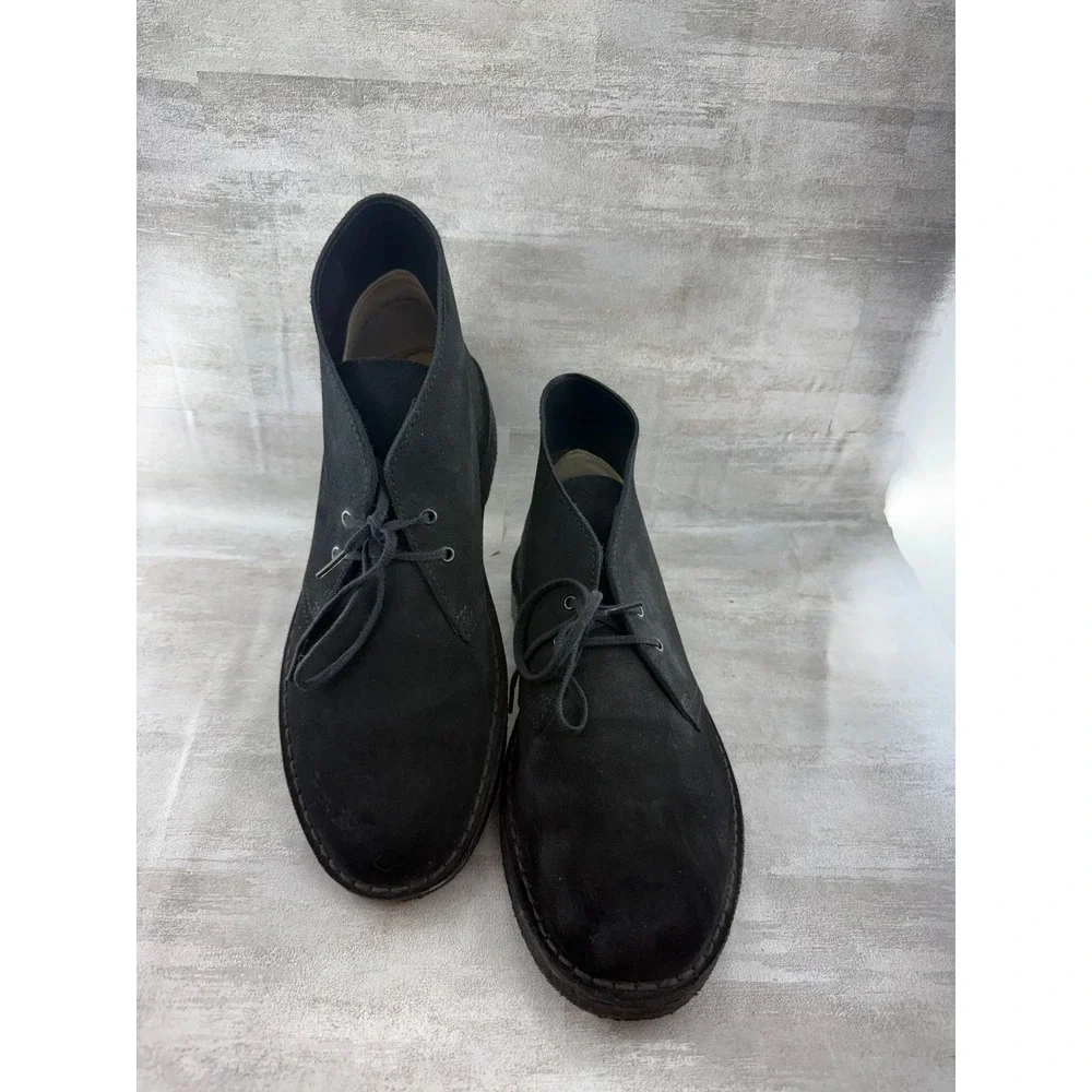 Clarks Originals Desert Boot Black Suede Chukka Men Sz 10M 13292